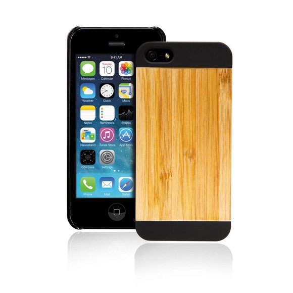 LAX Gadgets Bamboo Wood Snap On iPhone 5s 5 Case - Picture 1 of 4